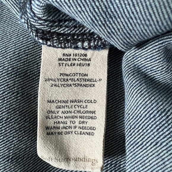 Soft Surroundings High Waist Button Hem Pull On Jean Jeggings size 1X - Picture 7 of 10